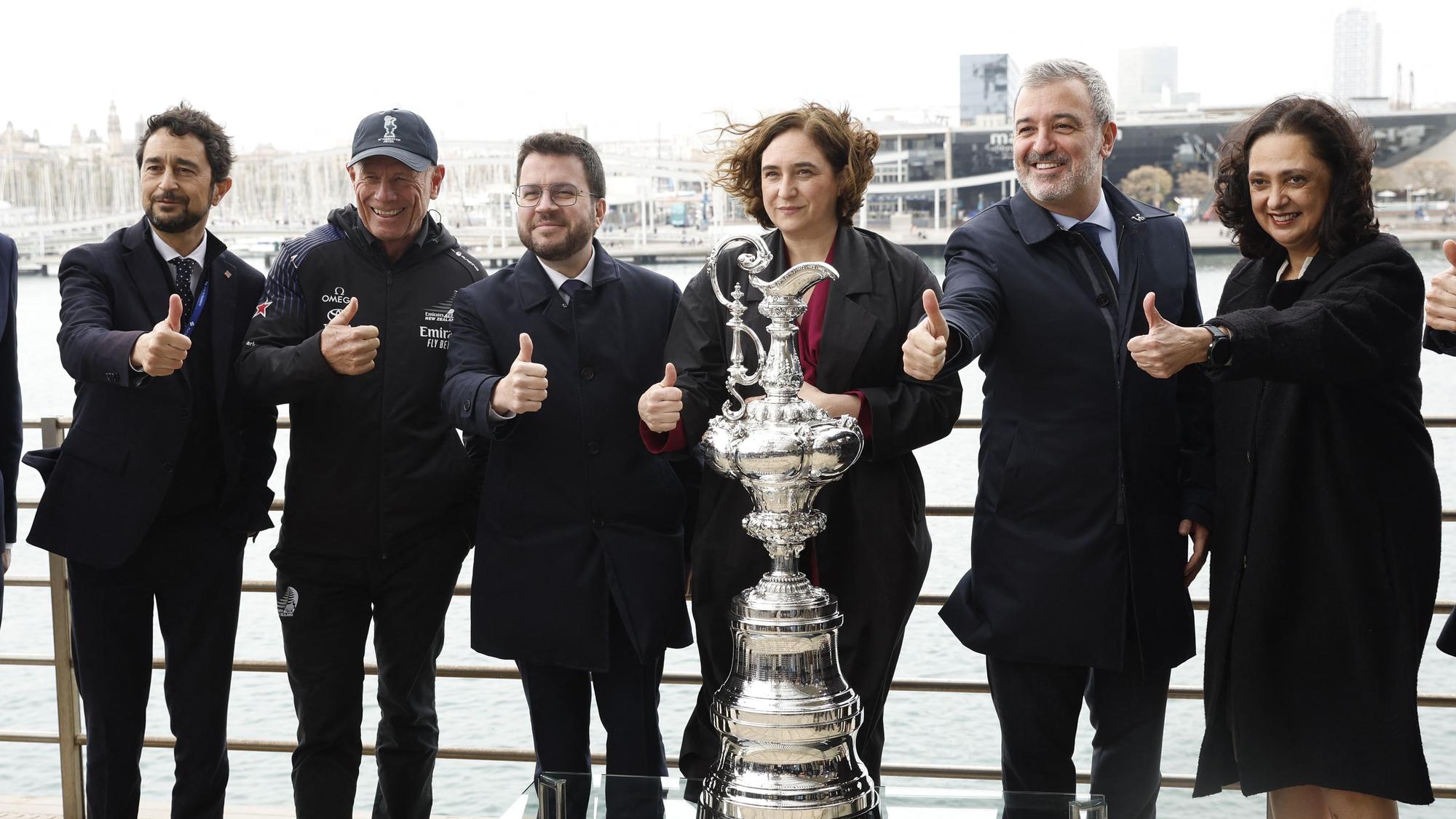 Presentación de la Copa América en Barcelona.