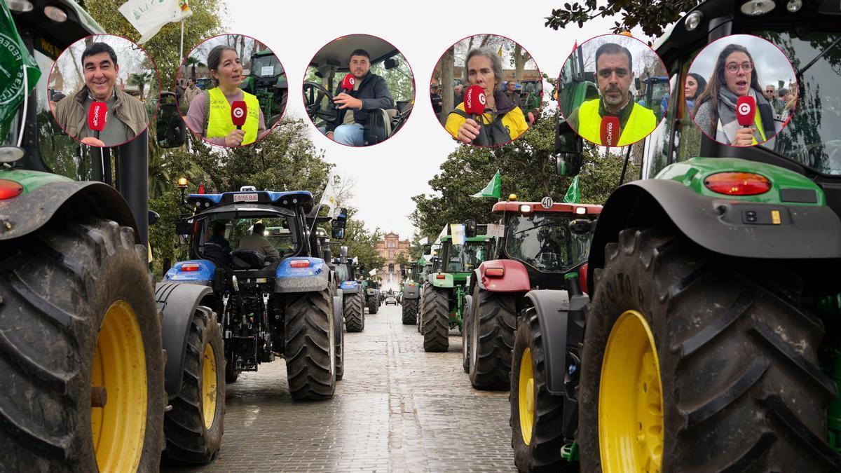 VIDEO | Testimonios de los asistentes de la tractorada en Sevilla