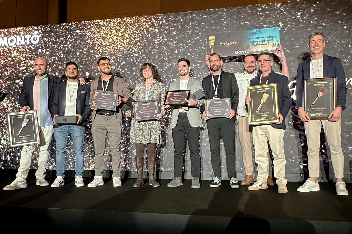 Ganadores de los Premios Brochas de Oro de Pinturas Montó.