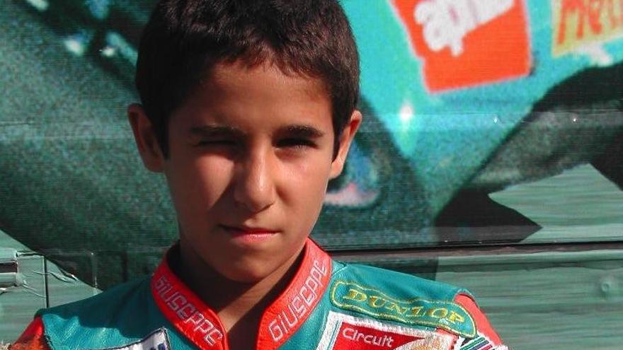 Luis Salom, en la Cuna de Campeones del circuito de Cheste.