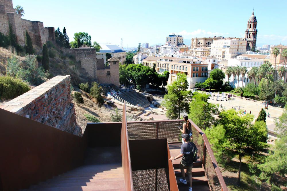 El nuevo mirador de la Alcazaba ya se puede visitar.