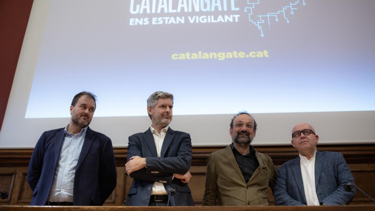 Los abogados Antoni Alba, Andreu Van den Eynde, Benet Salellas y Gonzalo Boye.
