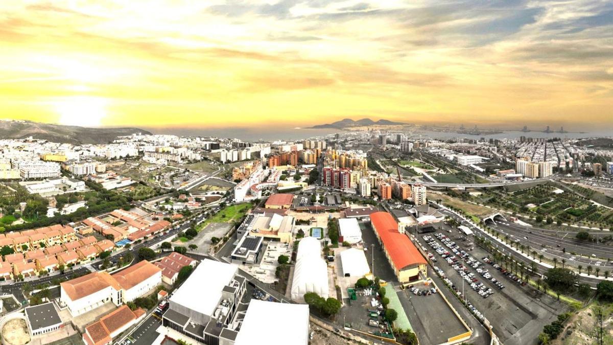 Vistas aéreas de la Institución Ferial de Canarias (Infecar).