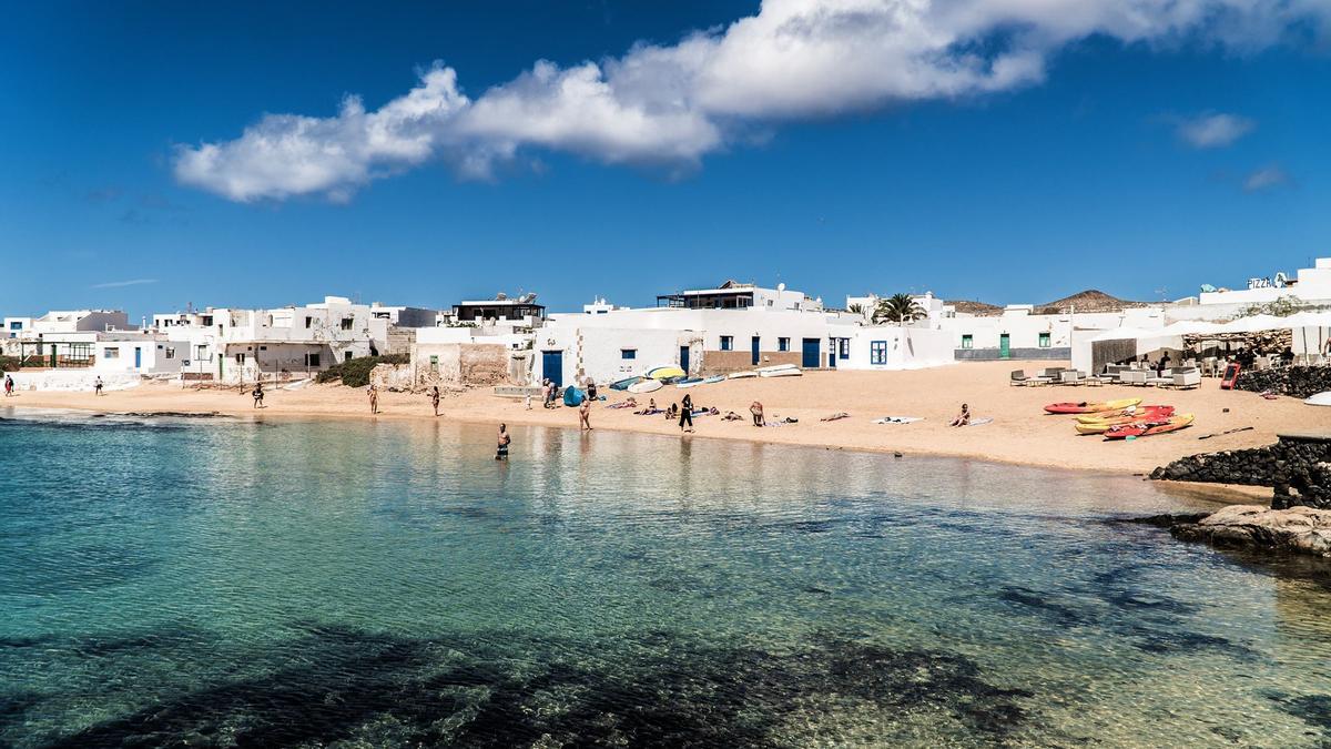 Caleta de Sebo, en La Graciosa.