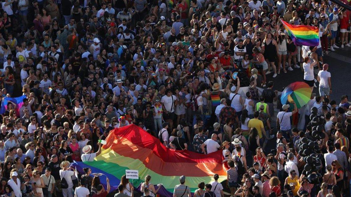 Manifestación del Orgullo LGTBI en Madrid