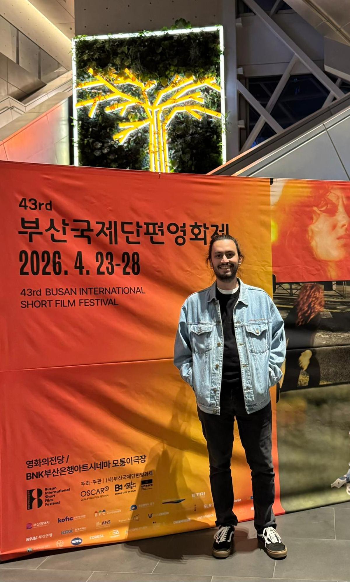 Xoán Fernández Diz, en el festival en la ciudad de Busan, en Corea.