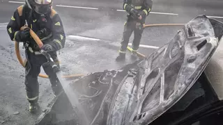 Dos accidentes de tráfico y el incendio de un turismo, este martes en Tenerife