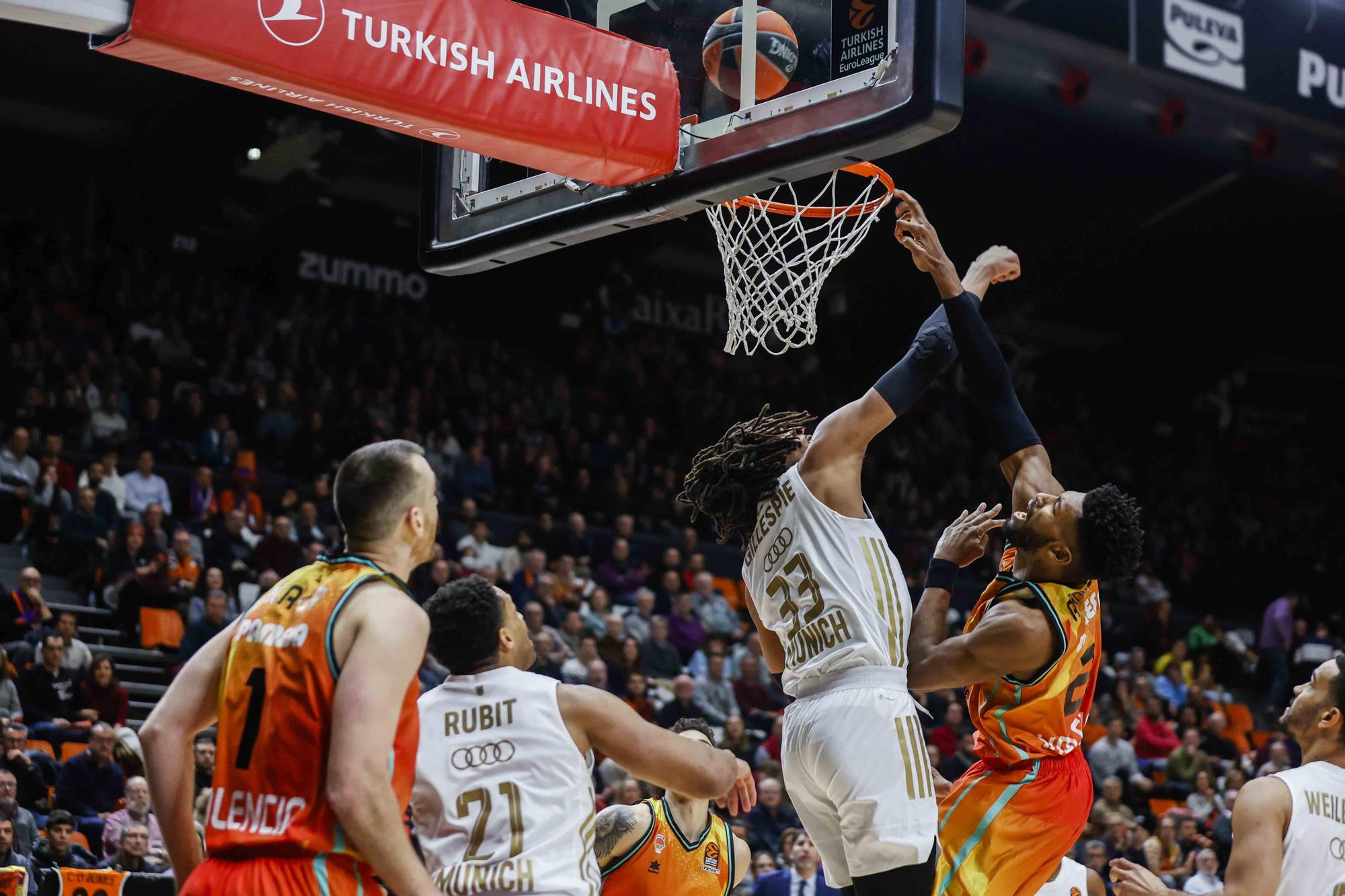 Victoria de Valencia Basket ante el Bayern de Munich