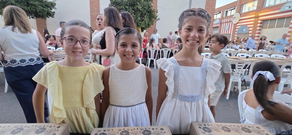 Candidatas a Fallera Mayor Infantil de València 2027 en el Sopar de la Punxà