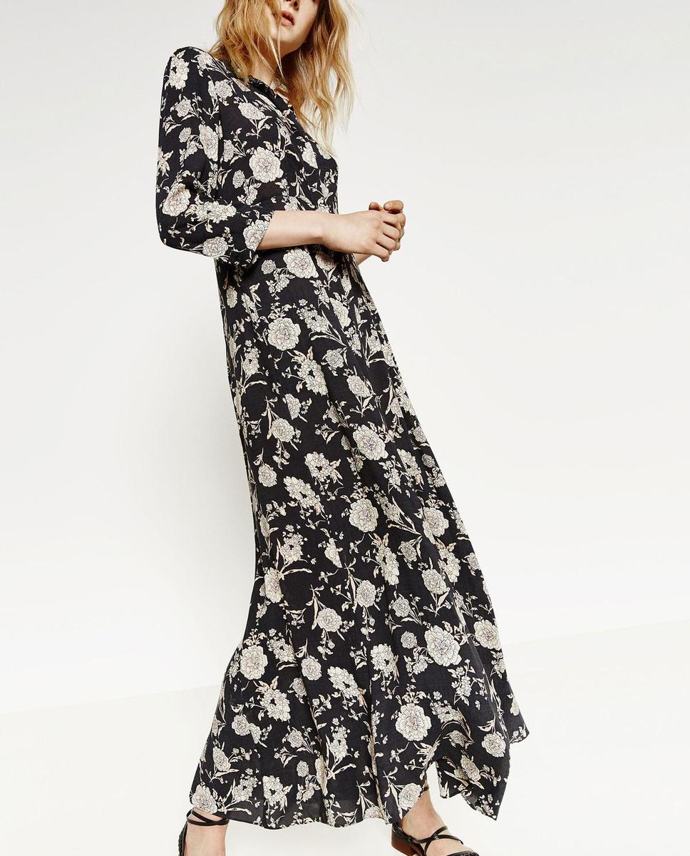 Vestido de flores estampadas, Zara