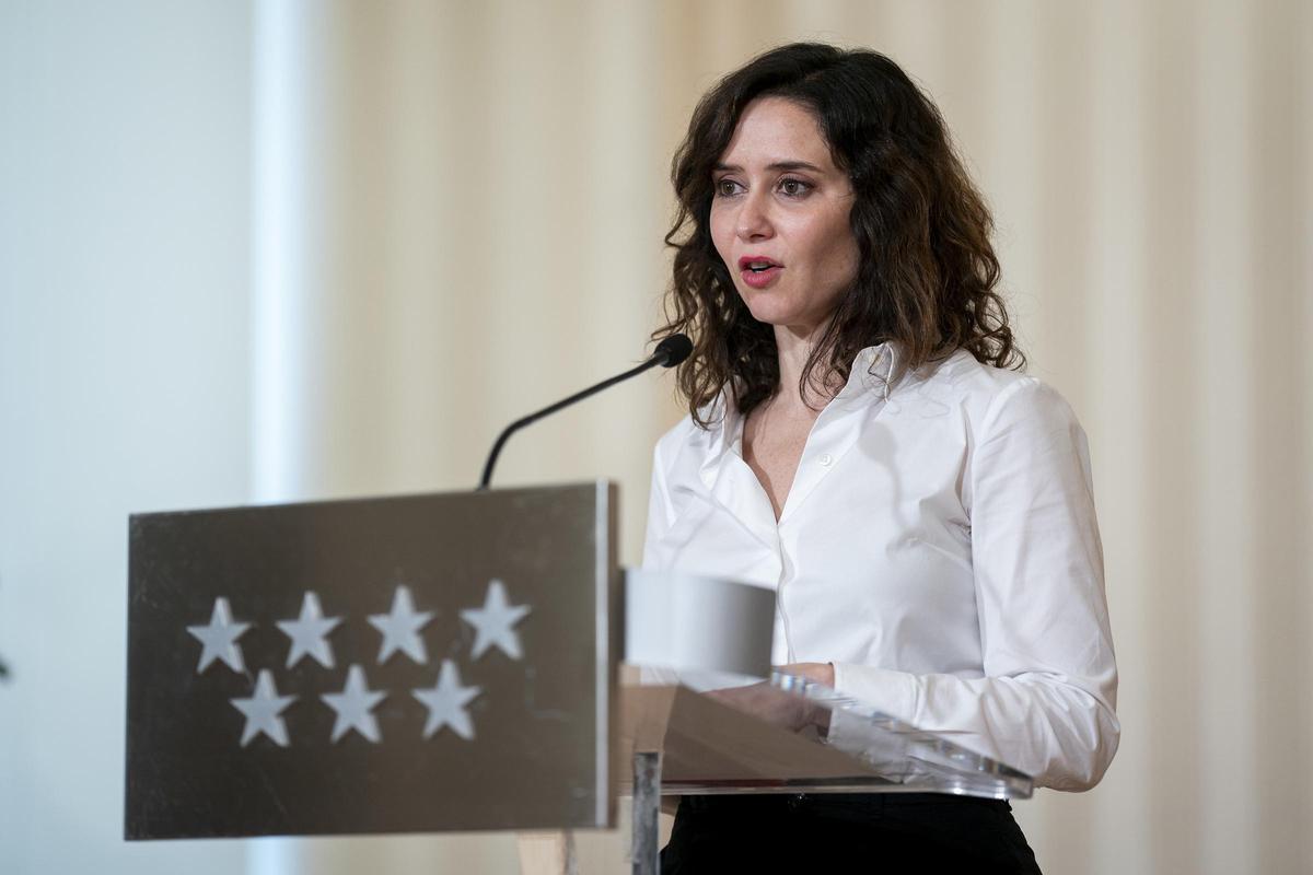La presidenta de la Comunidad de Madrid, Isabel Díaz Ayuso