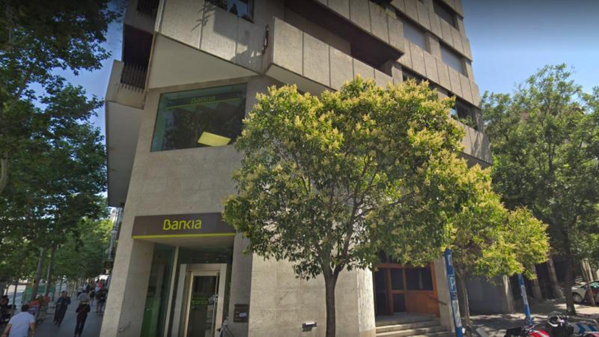 Oficina de Bankia en la Calle Serrano