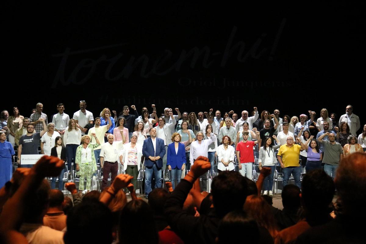 Imagen del dia que Oriol Junqueras presentó los apoyos para su candidatura.