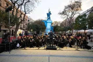 El 120 cumpleaños de la estatua de Vara de Rey en Ibiza, en imágenes