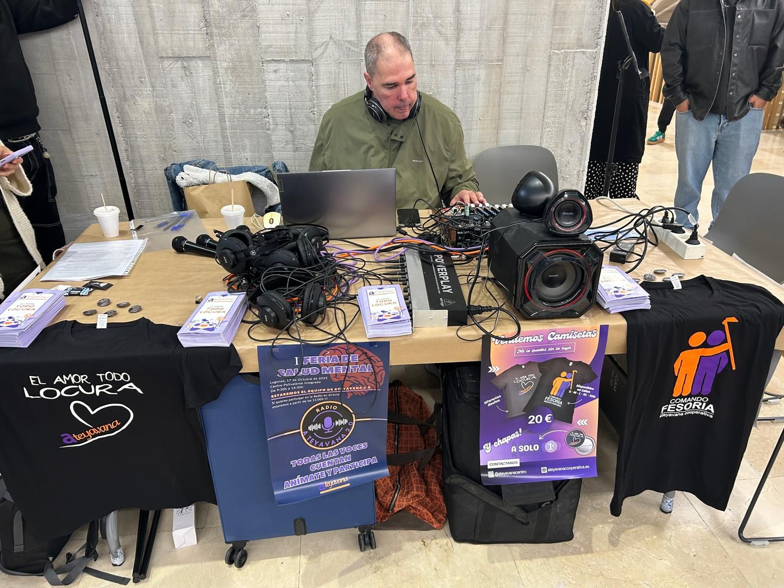 Celebración en Lugones de la Feria de Salud Mental de Asturias.