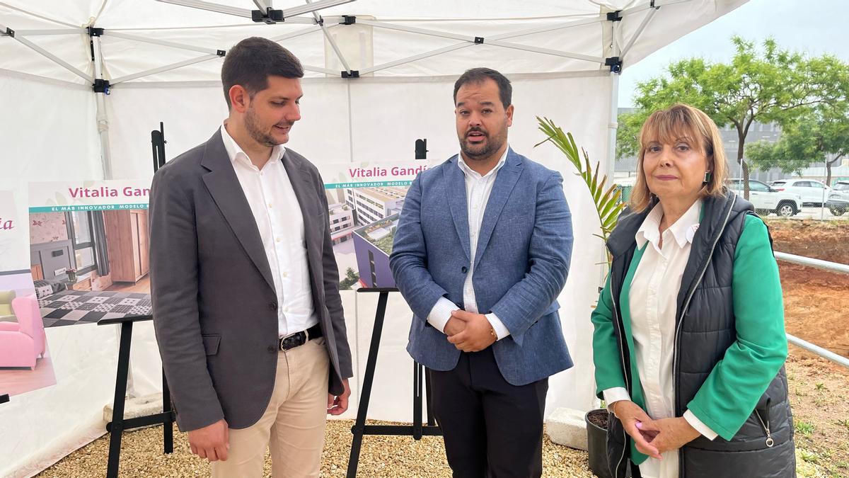 Prieto, Morales y Gil, en el inicio de las obras