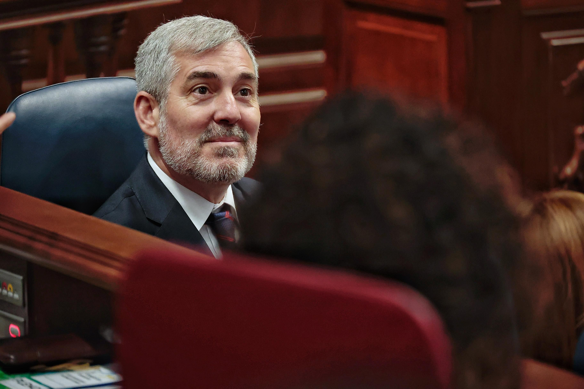 Sesión de control en el Parlamento de Canarias este miércoles 23 de julio de 2024.