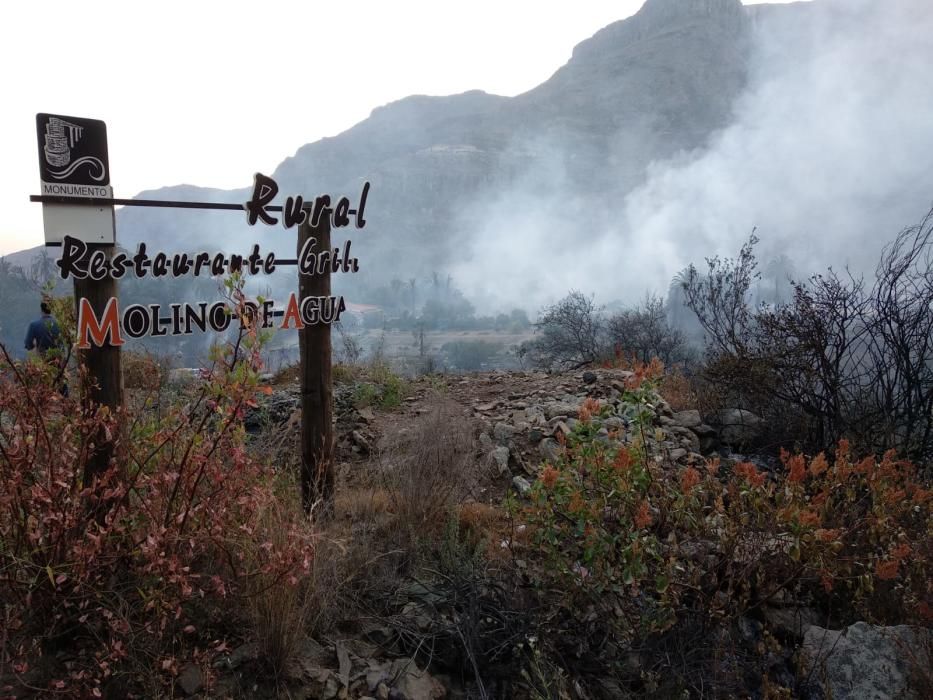 Incendio en Fataga