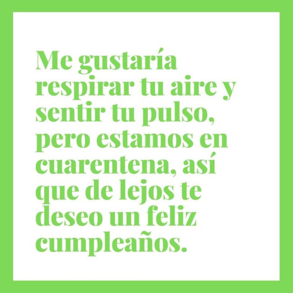 De lejos te deseo un feliz cumpleaños