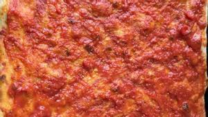 Detalle de la pizza de Forno Bomba.