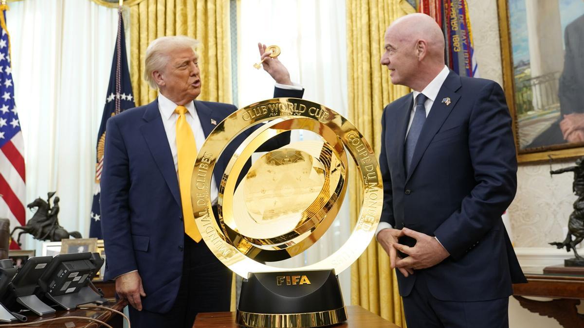 Donald Trump y Gianni Infantino, en la Casa Blanca
