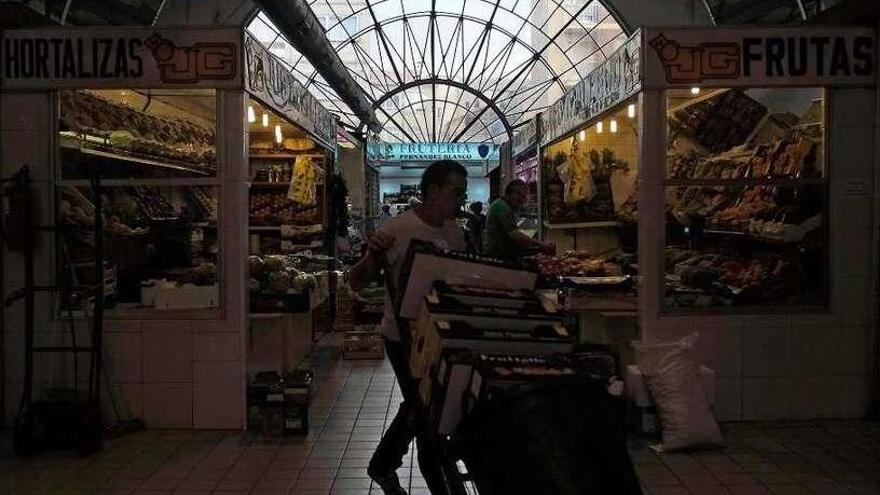 Interior del Mercado de Abastos de Zamora.