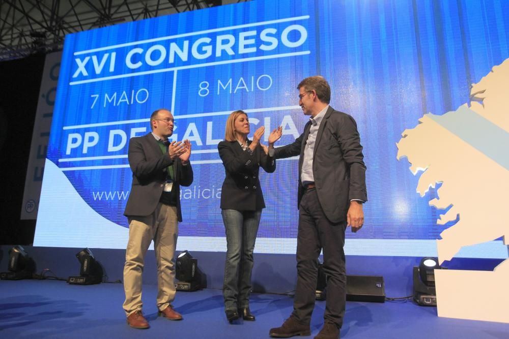 El PPdeG aclama a Feijóo en su congreso en Ourense