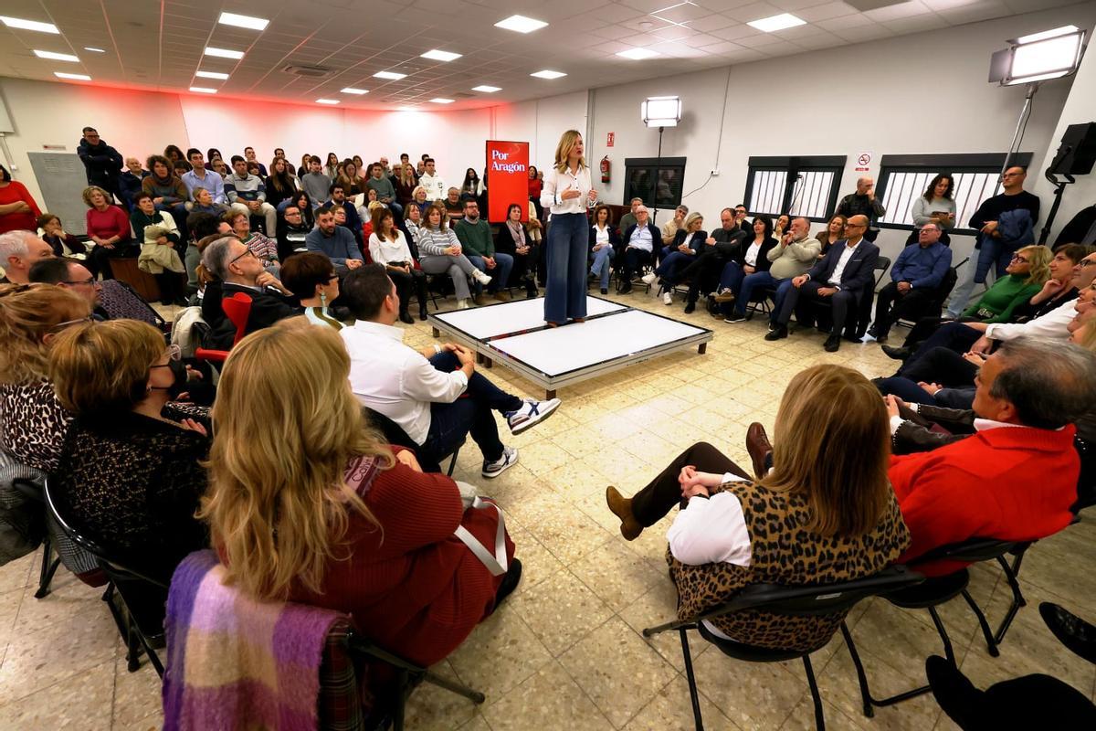 En imágenes | Pilar Alegría lanza su candidatura a las elecciones de Aragón desde La Zaida