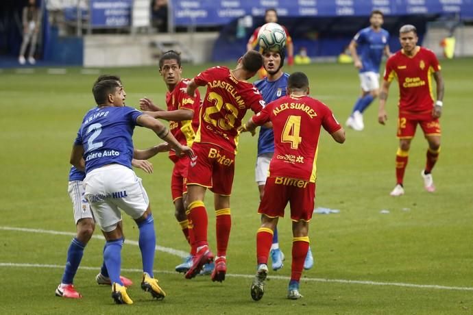 Real Oviedo VS UD Las Palmas en el Carlos Tartiere el 8 de julio de 2020 (Foto: Luis Manso).