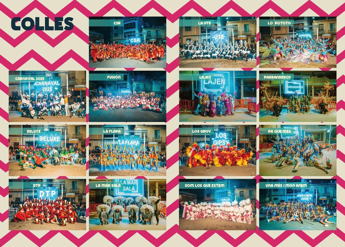 Collas participantes en el Carnaval.