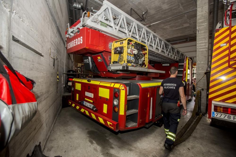 Parque de Bomberos de Alicante en mal estado