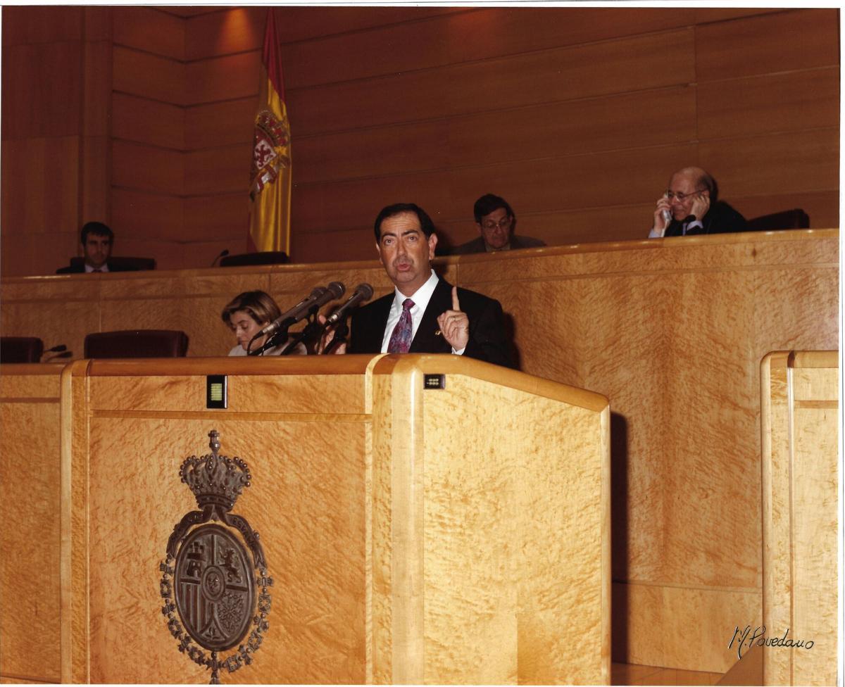Isidor Torres durante una de sus intervenciones en el Senado