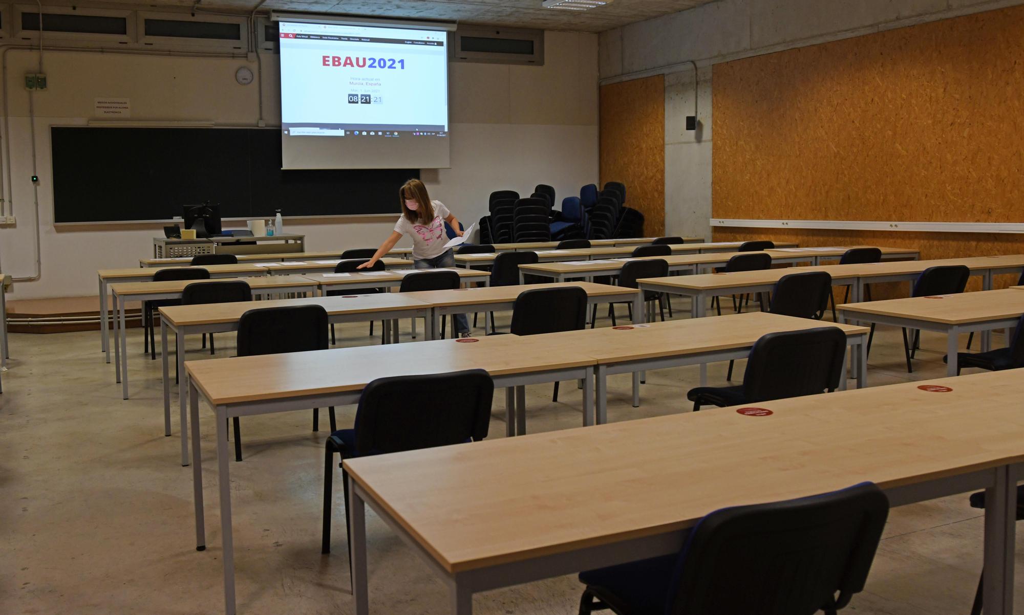 Selectividad 2021 en el campus de Espinardo, en Murcia