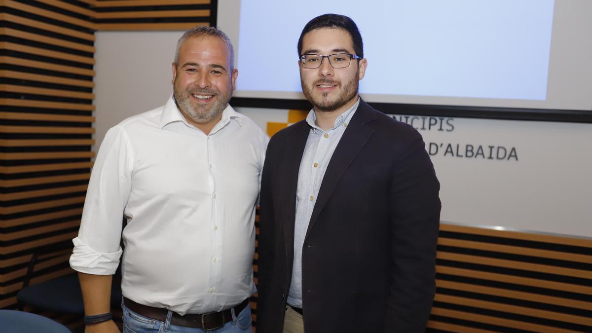 El presidente de la Mancomunitat, Alejandro Quilis (Compromís) junto al vicepresidente, Gonzalo Català (PP).