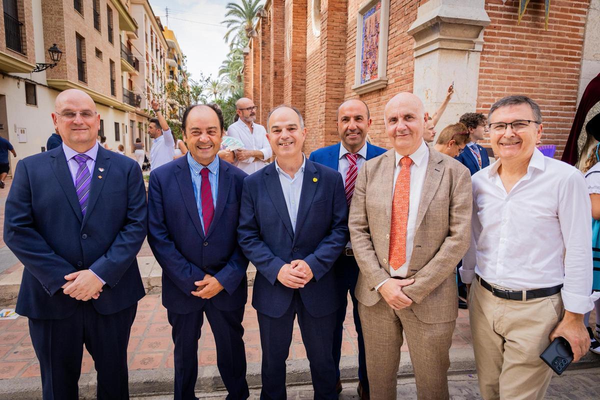 Chirivella, en un acto de Algemesí donde coincidió con Turull, de Junts.