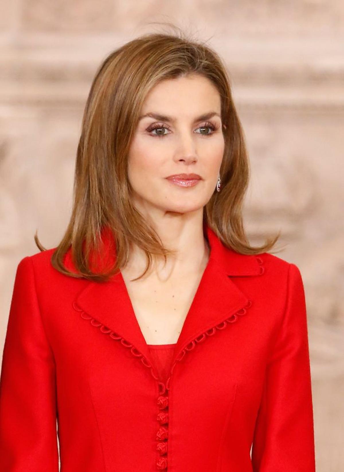 Letizia Ortiz, la mujer de rojo