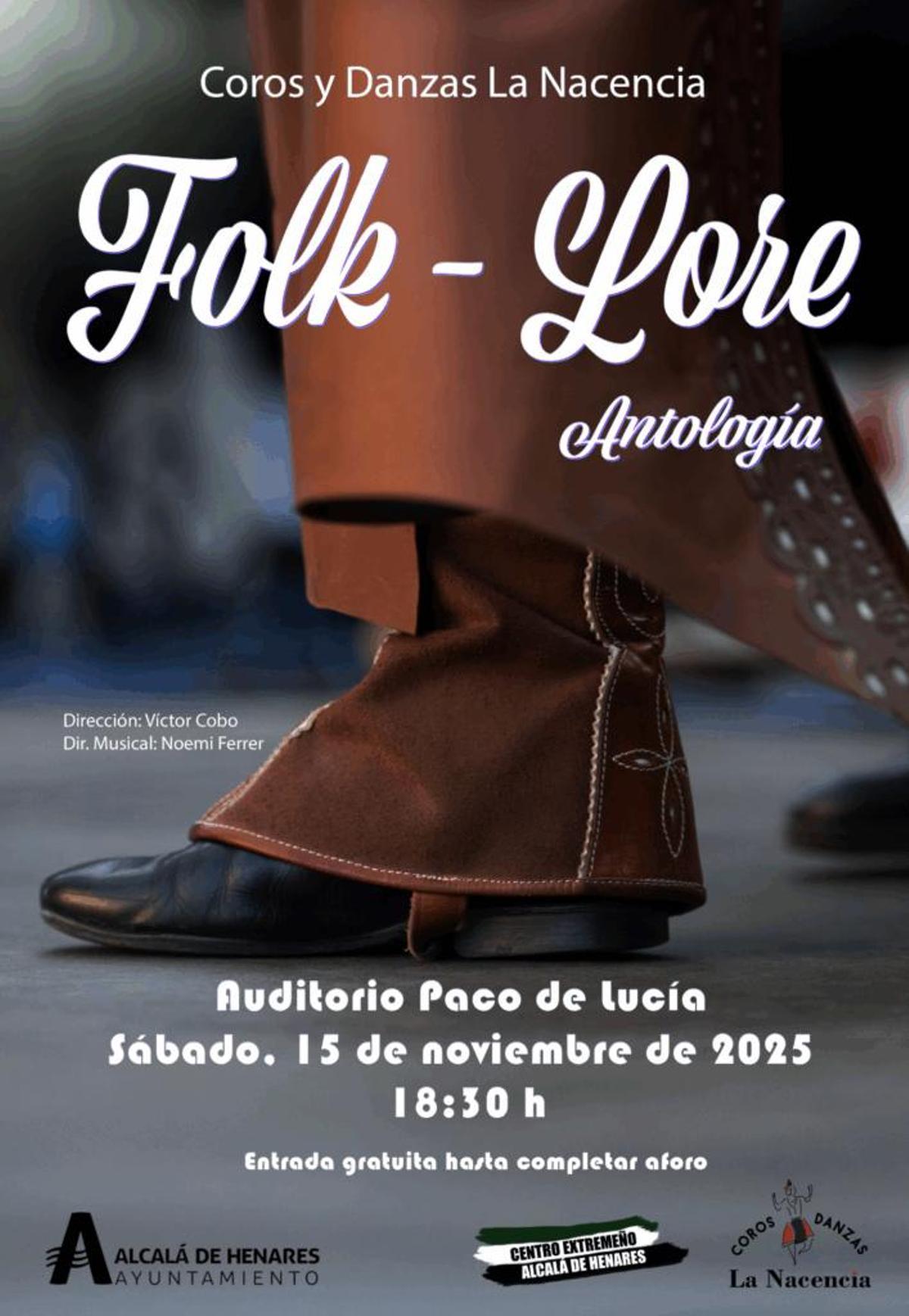 Cartel "Folk-Lore Antología"