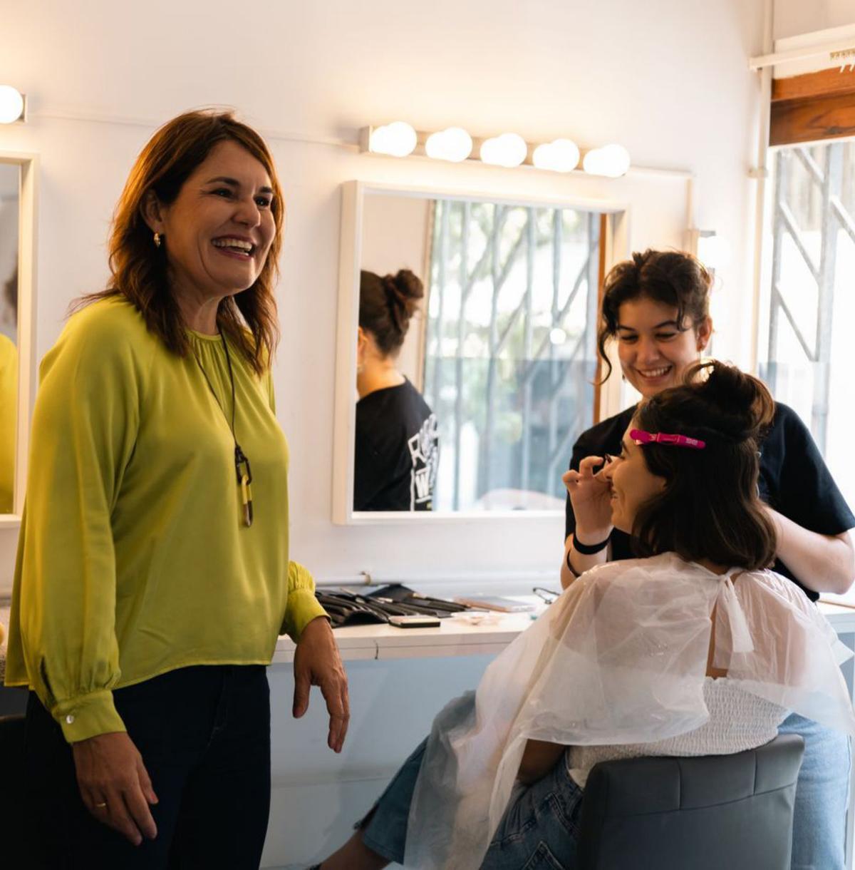 Jimena Delgado, durante la visita al Instituto del Cine. | | LP/DLP