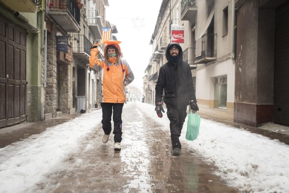 Fotos de la nevada a la Catalunya Central