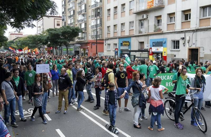 Fotogalería: Huelga educativa en Zaragoza