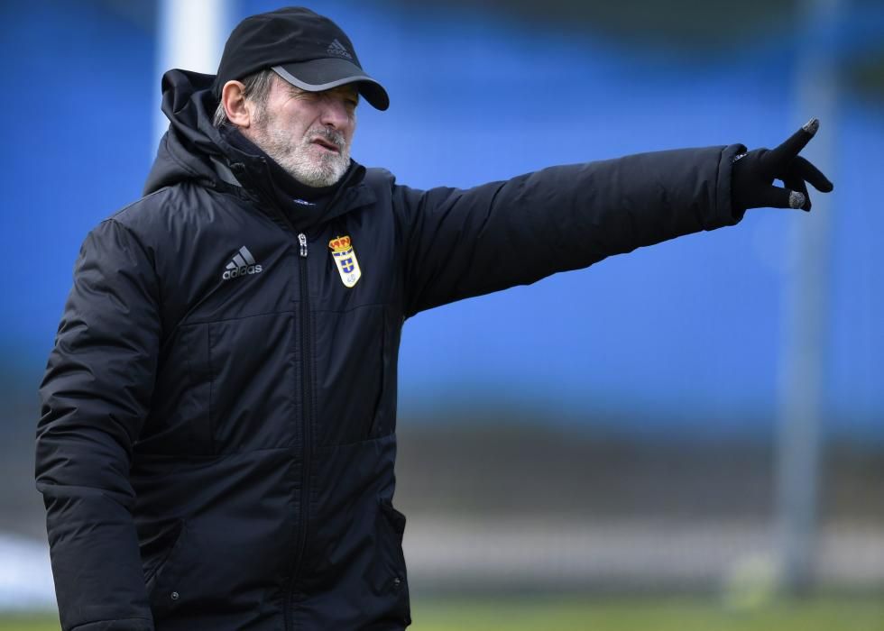 Entrenamiento del Real Oviedo en El Requexón