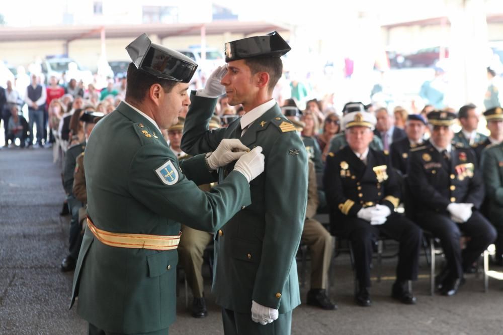 Actos del Día de la Hispanidad en la comandancia de la Guardia Civil de Gijón