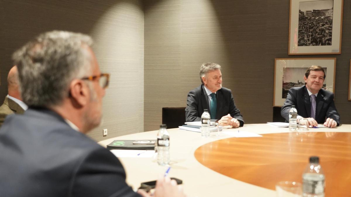 Un momento de la reunión.