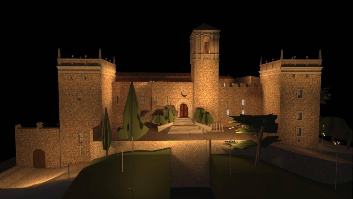 El puig iluminación real monasterio