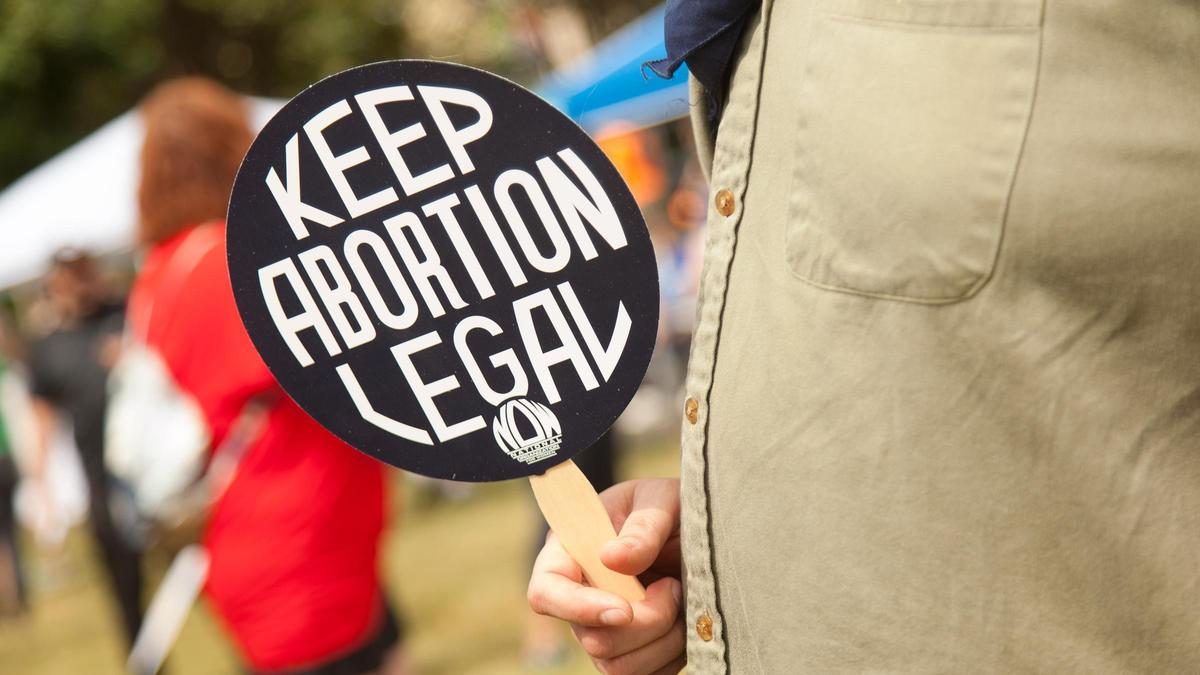 Protesta contra la ley del aborto en Texas.