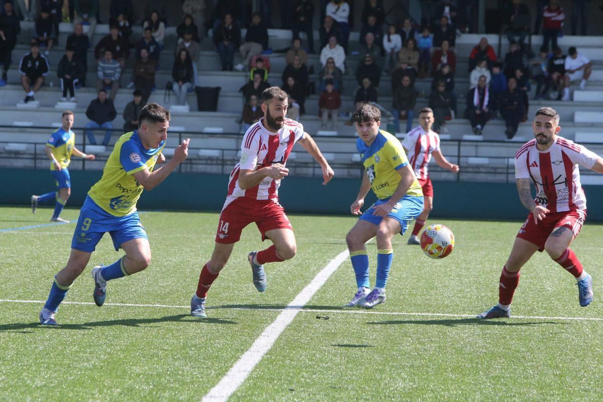 Imagen del último partido del Alondras como local.