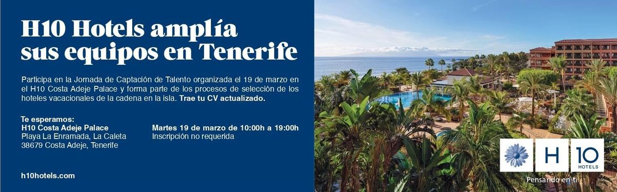 Are you looking for a job in the Canary Islands? Participate in the H10 Hotels Talent Acquisition Day