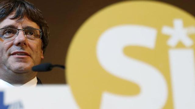 Carles Puigdemont durante un acto del PDeCAT.