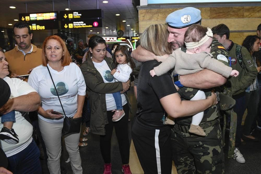 Llegada de 263 efectivos de la Brigada Canarias XVI de su misión en Líbano