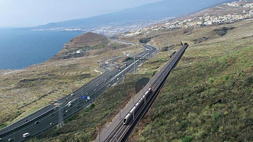 Infografía del tren del sur.